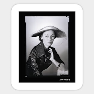 Women model vintage photo Sticker